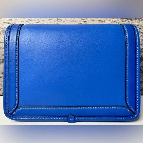 NWT Coach Hero Crossbody Bag in Glovetanned Leather Blue Fin C8441 - Picture 6 of 15